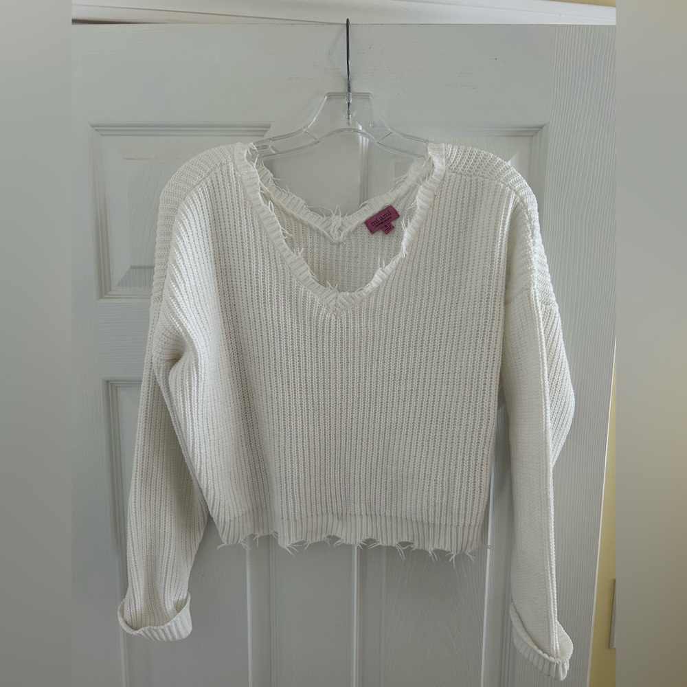 Francesca's Collections (Mi ami) White Knit Sweater Small